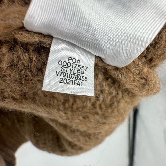 Vince Cable Braid Alpaca & Wool Blend Sweater Long Sleeve In Camel Size L NWT - Picture 9 of 12